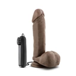 X5 Plus 8in Gyrating Vibra Cock Chocolate, image 3