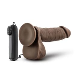 X5 Plus 8in Gyrating Vibra Cock Chocolate, image 5