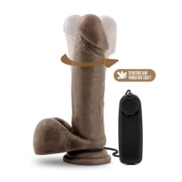 X5 Plus 8in Gyrating Vibra Cock Chocolate, image 7