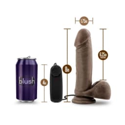 X5 Plus 8in Gyrating Vibra Cock Chocolate, image 8