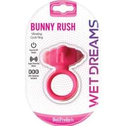 Wet Dreams Bunny Rush Cockring W/ Rabbit Ears, image 1