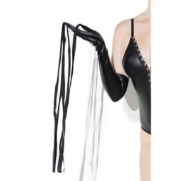 Wetlook Gloves W/ Whips Black O/s - Image 2