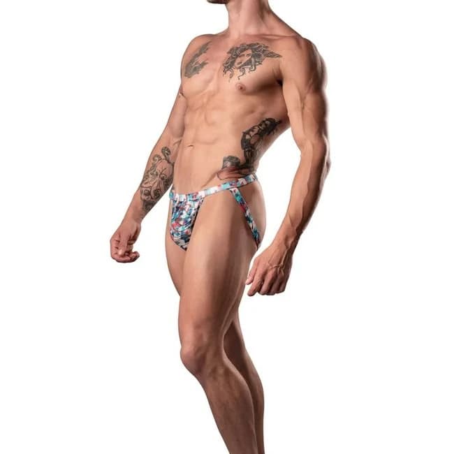 Your Lace or Mine Jock Red White & Blue S/m - Image 1
