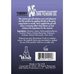 Yummy Af Oral Pleasure Gel Blueberry 2.2oz, image 2