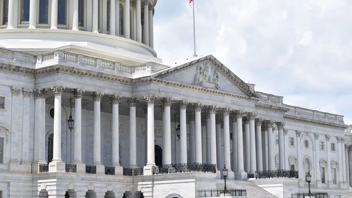 The iconic U.S. Capitol building with its neoclassical architecture in Washington, DC.