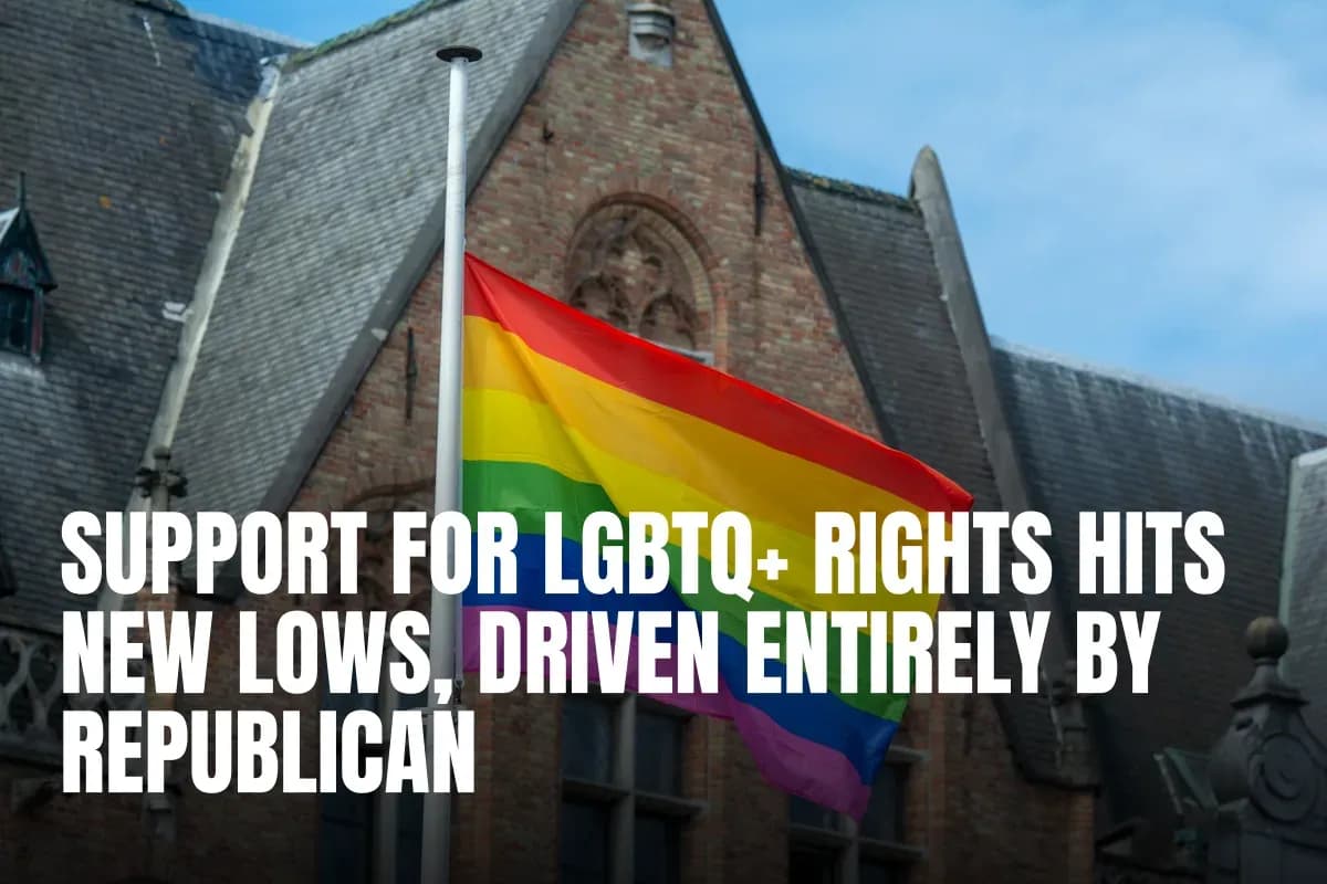 Support for LGBTQ+ Rights Hits New Lows, Driven Entirely by Republican Shifts