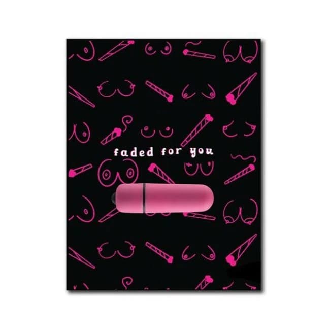 420 Foreplay Faded for You Greeting w/ Rock Candy Vibrator & Fresh Vibes Towelettes, image 1