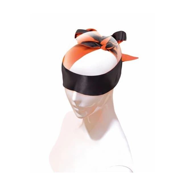 9's Orange Is the New Black Satin Sash Blindfold/restraint - Image 1 9's Orange Is the New Black Satin Sash Blindfold/restraint - Image 1