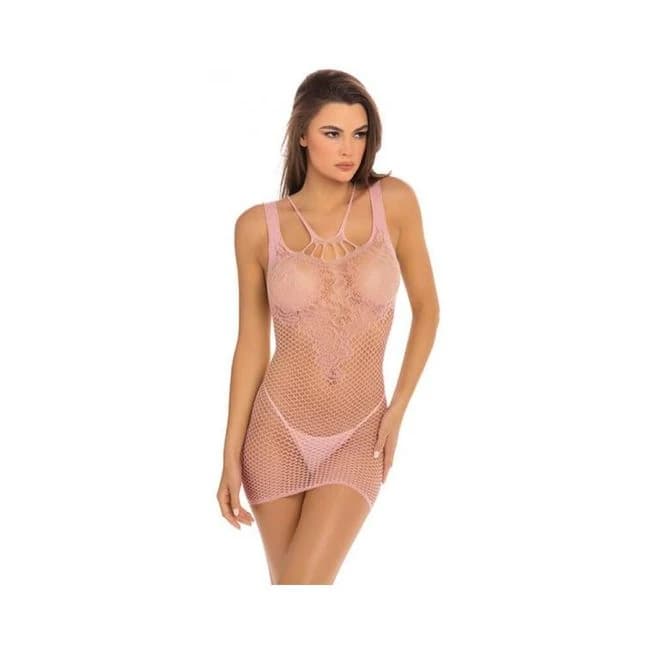 Absolutist Lace and Net Dress Rose, image 1