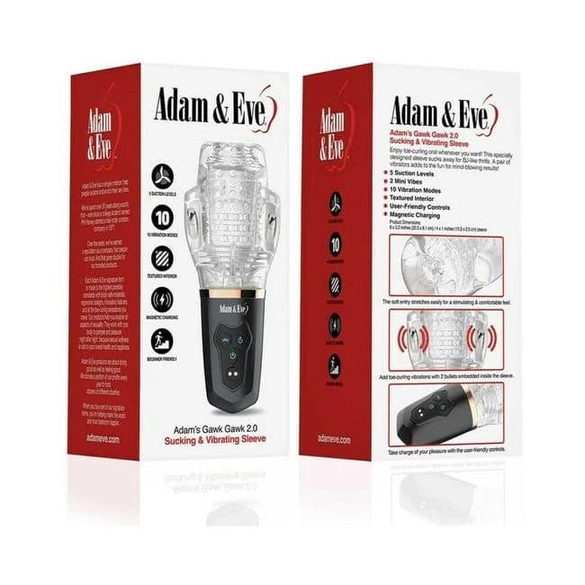 Adam & Eve Adams Gawk Gawk 2.0 Sucking & Vibrating Sleeve - Image 1 Adam & Eve Adams Gawk Gawk 2.0 Sucking & Vibrating Sleeve - Image 1