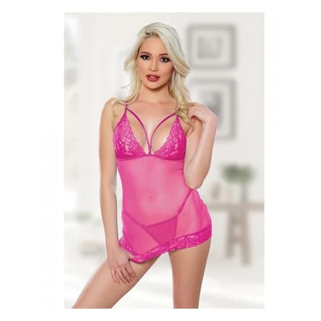 Allure Blush Me Babydoll & G-String, image 1
