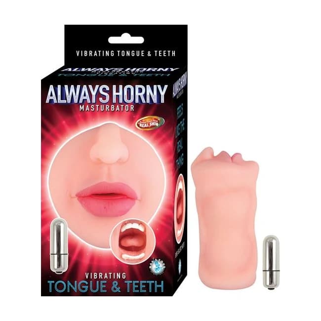 Always Horny Masturbator Vibrating Teeth & Tongue Flesh, image 1