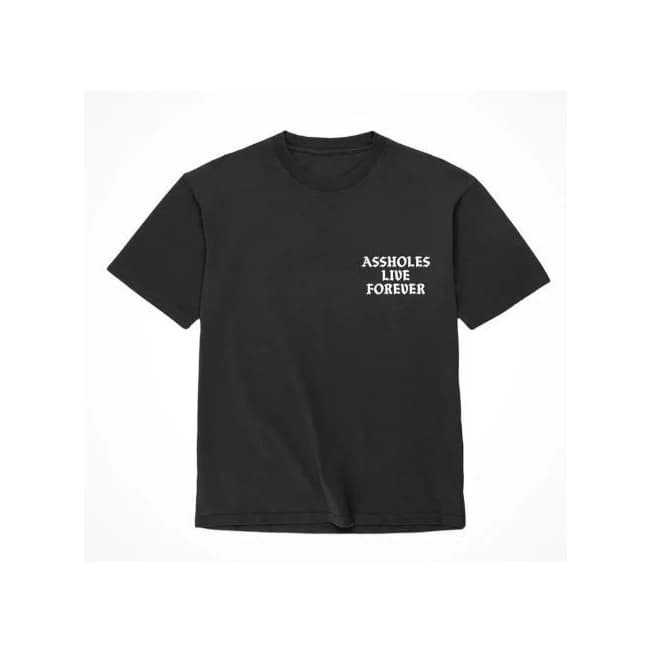 ASSHOLES LIVE FOREVER BLACK & WHITE - SMALL - Image 1
