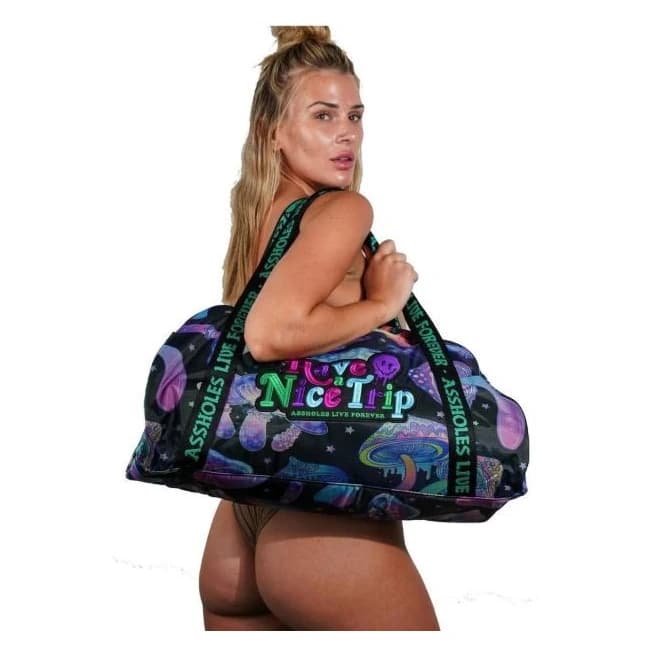 Assholes Live Forever Have a Nice Trip Duffle - Image 1