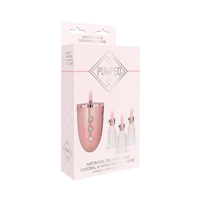 Automatic Rechargeable Clitoral & Nipple Pump Set - Large, image 1