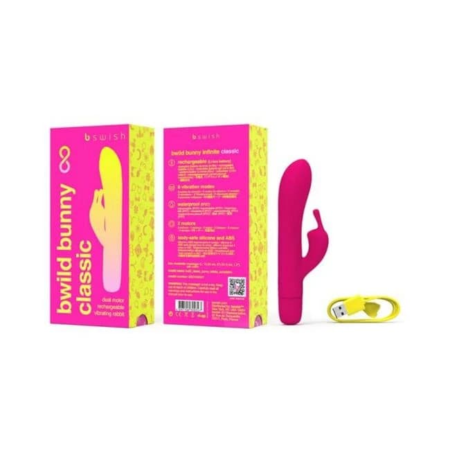 B Swish Bwild Bunny Infinite Classic Vibrator Sunset Pink, image 1