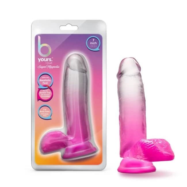B Yours Sugar Magnolia 7dildo Fuchsia " - Image 1