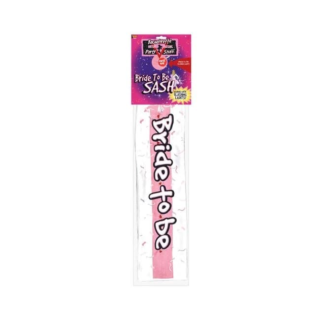 Bachelorette Outta Control Flashing Sash White, image 1