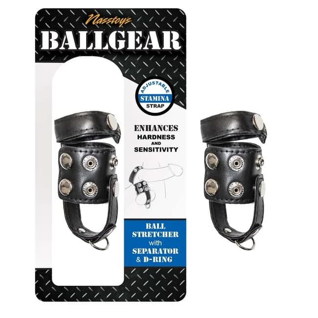 Ballgear Ball Stretcher with Separator & D-Ring Black, image 1