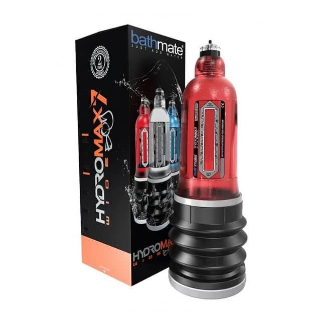Bathmate Hydromax 7 Wide Boy Penis Pump Red 5 Inches to 7 Inches, image 1
