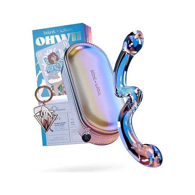 Biird X Wicul Ohwii Double-Ended Glass Dildo for G-Spot & P-Spot, image 1