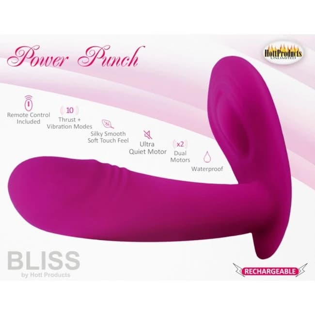 Bliss Power Punch Thrusting Vibe 10 Functions - Image 1