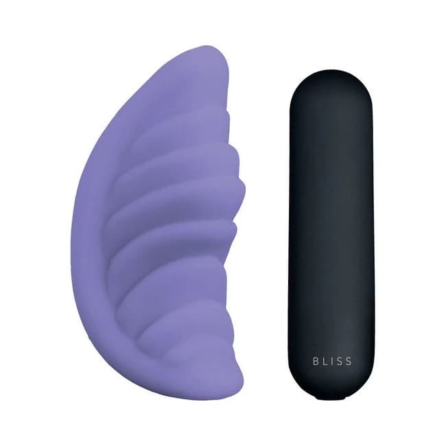 Bliss Shell with Rechargeable Bullet Purple 10 Function Waterproof, image 1