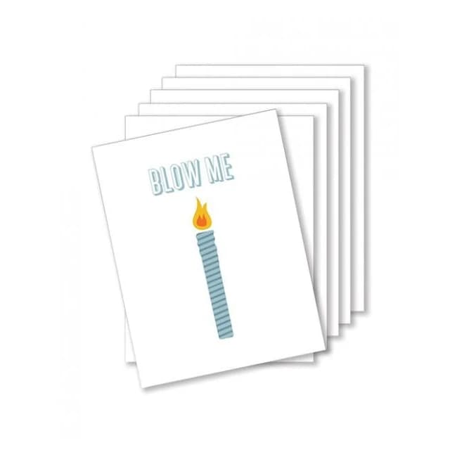 Blow Me Birthday Naughty Greeting Card - Pack of 6, image 1