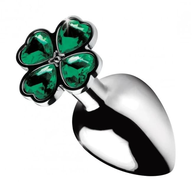 BOOTY SPARKS LUCKY CLOVER GEM ANAL PLUG LARGE - Image 1