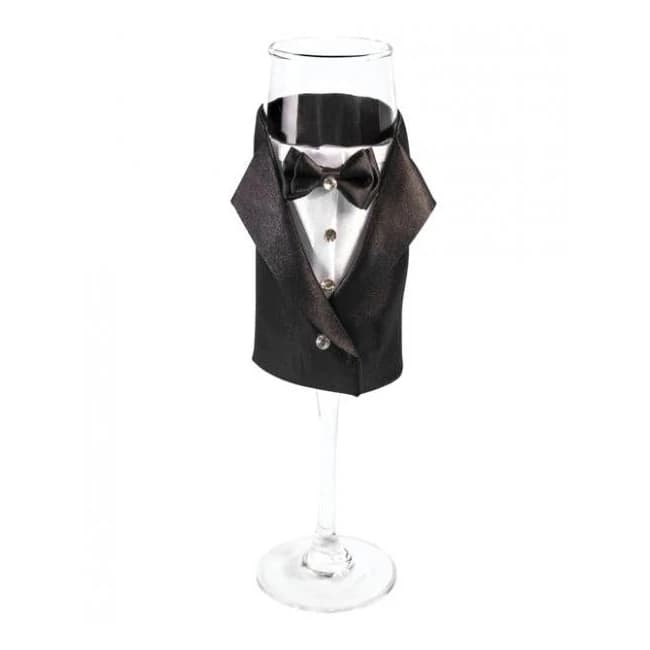 Bride to Be Champagne Glass Wedding Bachelor Tuxedo, image 1