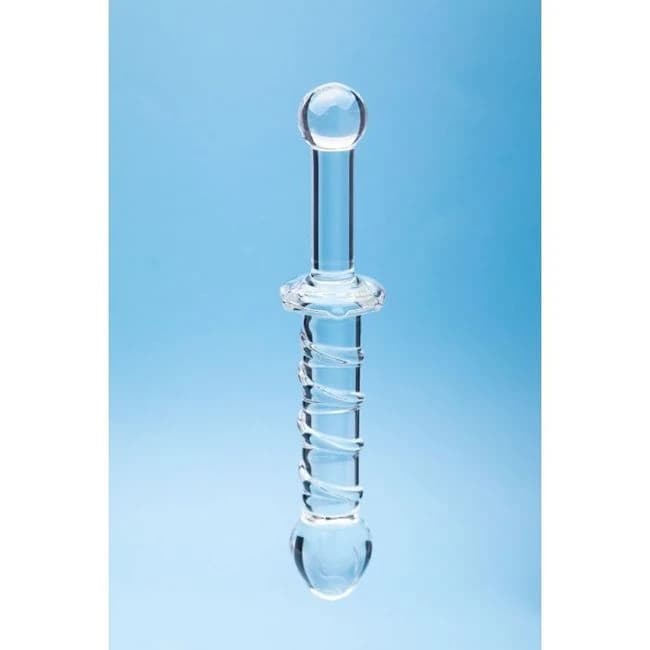 CLARITY GLASS DILDO ELYSIAN SWIRL - Image 1