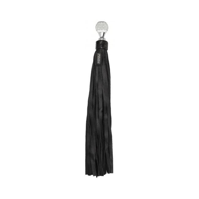 Classic Designer Round Sparkling Handle with Calf Softy Leather Flogger, image 1