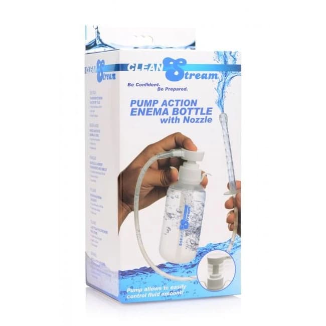 Cleanstream Pump Action Enema Bottle W/ Nozzle 300ml - Image 1