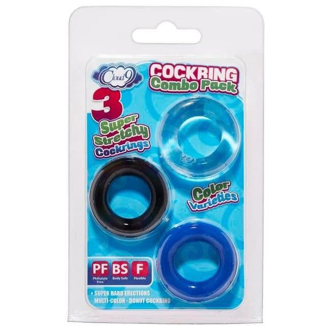 Cloud 9 Cockring Combo Color Varieties - Image 1 Cloud 9 Cockring Combo Color Varieties - Image 1