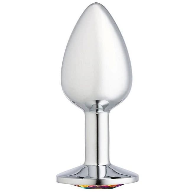CLOUD 9 GEMS SILVER CHROMED ANAL PLUG SMALL - Image 1