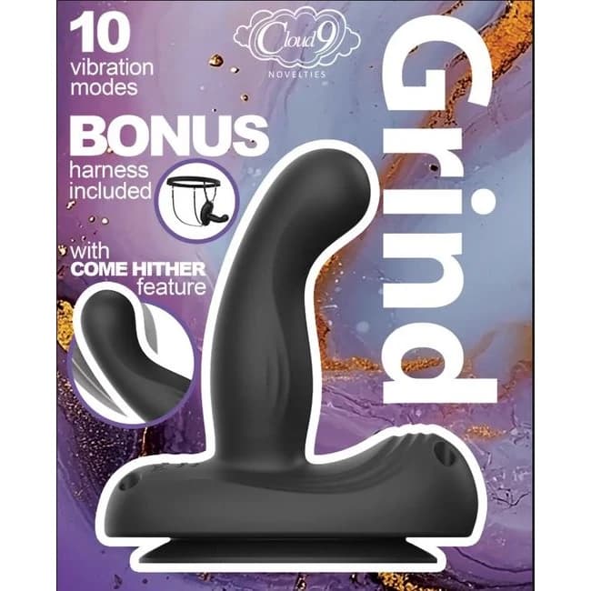 Cloud 9 Grind Insertable Vibe Suction Cup & Harness, image 1