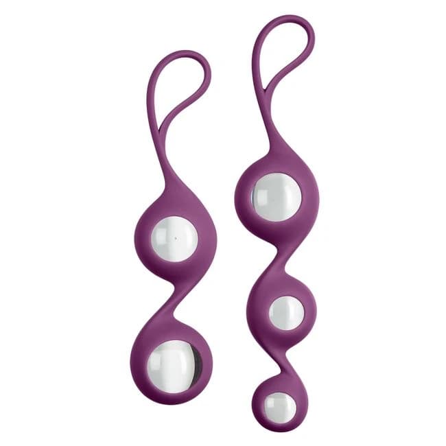 CLOUD 9 HEALTH & WELLNESS BOROSILICATE KEGEL TRAINING SET - PLUM - Image 1