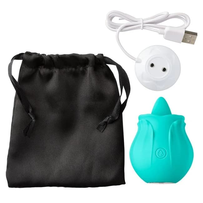 CLOUD 9 HEALTH & WELLNESS FLUTTER ORAL TONGUE STIMULATOR TEAL - Image 1