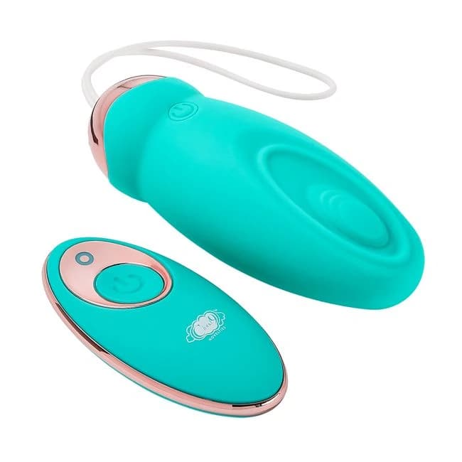 CLOUD 9 HEALTH & WELLNESS WIRELESS REMOTE CONTROL EGG W/ PULSATING MOTION TEAL - Image 1