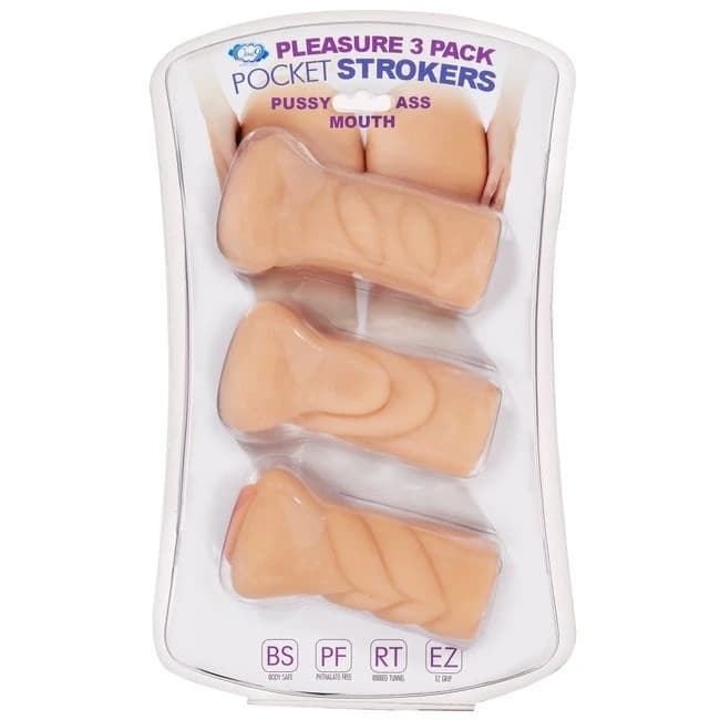 Cloud 9 Trio Stroker Pussy Ass Mouth Masturbator Kit - Image 1 Cloud 9 Trio Stroker Pussy Ass Mouth Masturbator Kit - Image 1