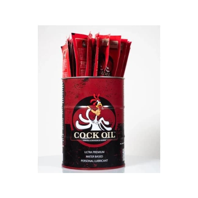 Cock Oil Water Based Oil Drum 25 Foil Packets - Image 1 Cock Oil Water Based Oil Drum 25 Foil Packets - Image 1