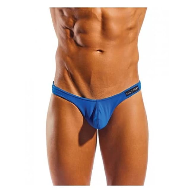 Cocksox Enhancing Pouch Thong Electro Blue Md, image 1