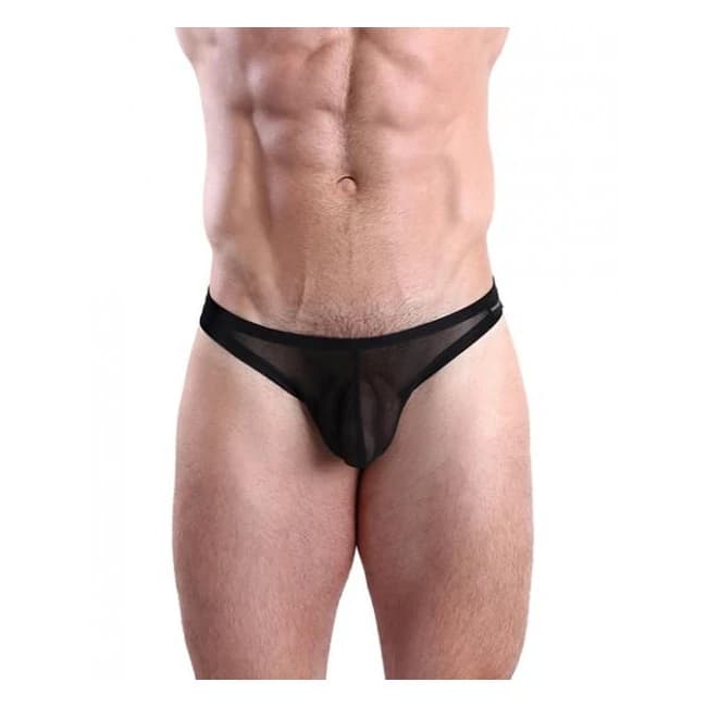 Cocksox Mesh Enhancing Pouch Thong Black Shadow Black Sm, image 1