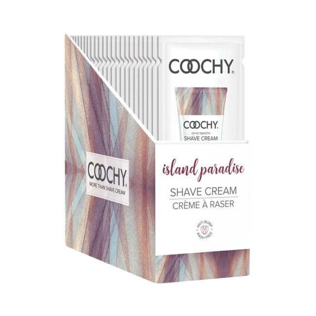 Coochy Shave Cream Island Paradise Foil 15ml 24pc Display, image 1