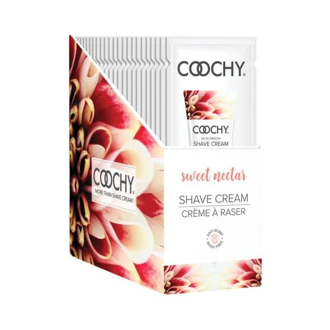 Coochy Shave Cream Sweet Nectar Foil 15ml 24pc Display, image 1