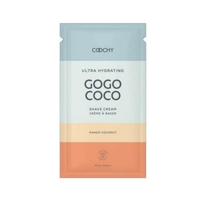 Coochy Ultra Hydrating Shave Cream Mango Coconut .35 Fl Oz./10 Ml Foil 24-Piece Bulk Bag, image 1