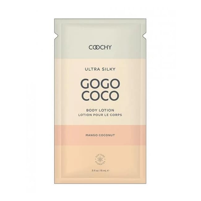 Coochy Ultra Silky Body Lotion Foil - .35 oz Mango Coconut, image 1