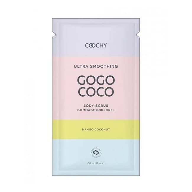 Coochy Ultra Smoothing Body Scrub Foil - .35 oz Mango Coconut, image 1