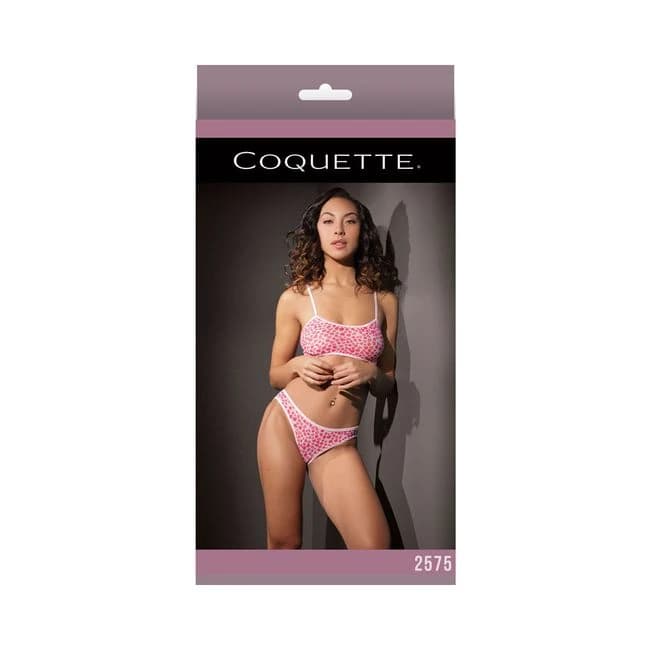 Coquette Bra Set Pink/white, image 1