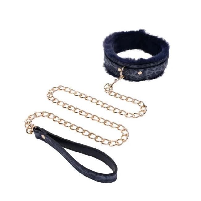 Cougar Fur Collar & Leash - Image 1 Cougar Fur Collar & Leash - Image 1